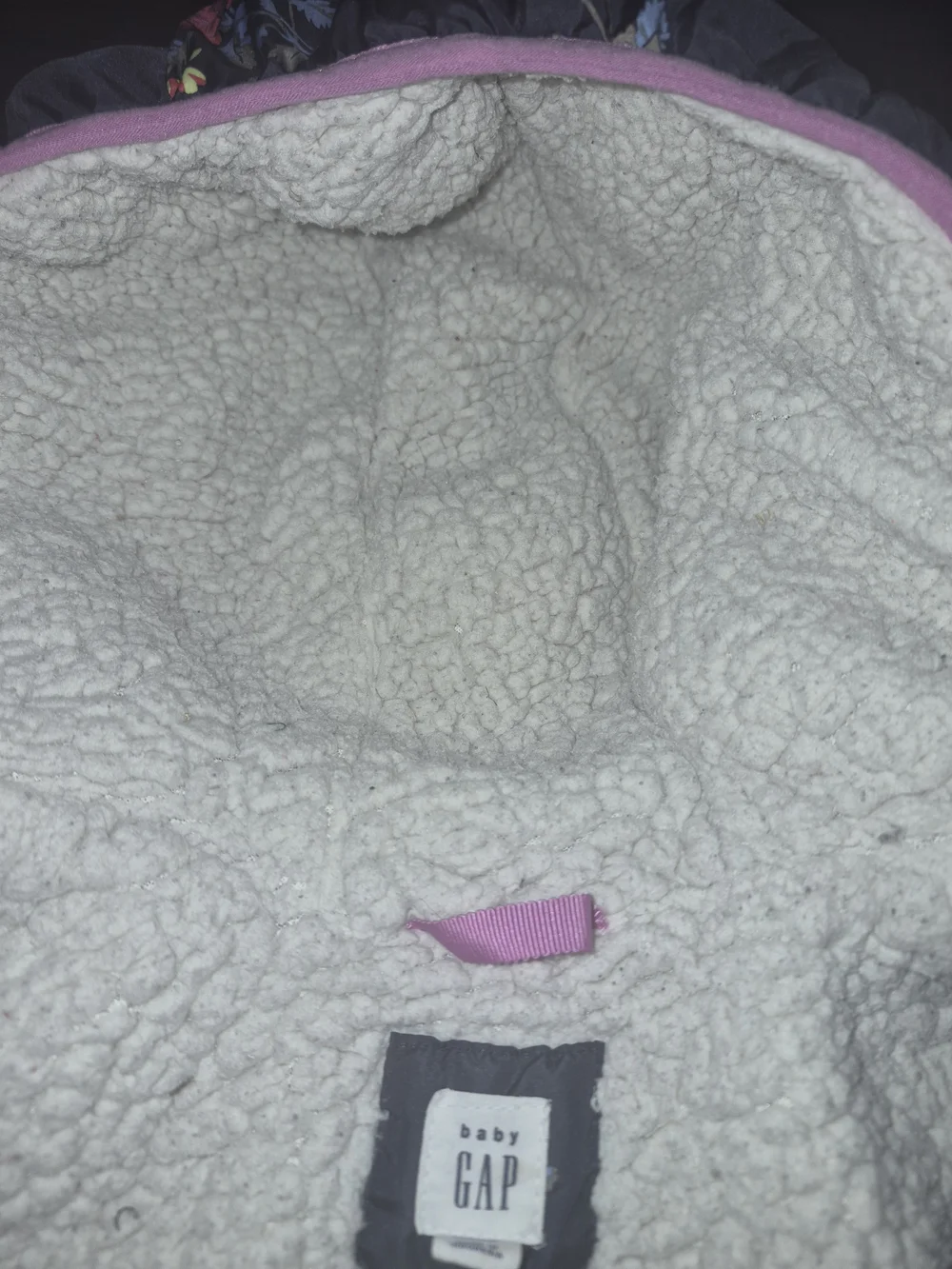 Baby Gap Floral Girls Puffer Jacket Coat With Hood  Sz 4 Toddler